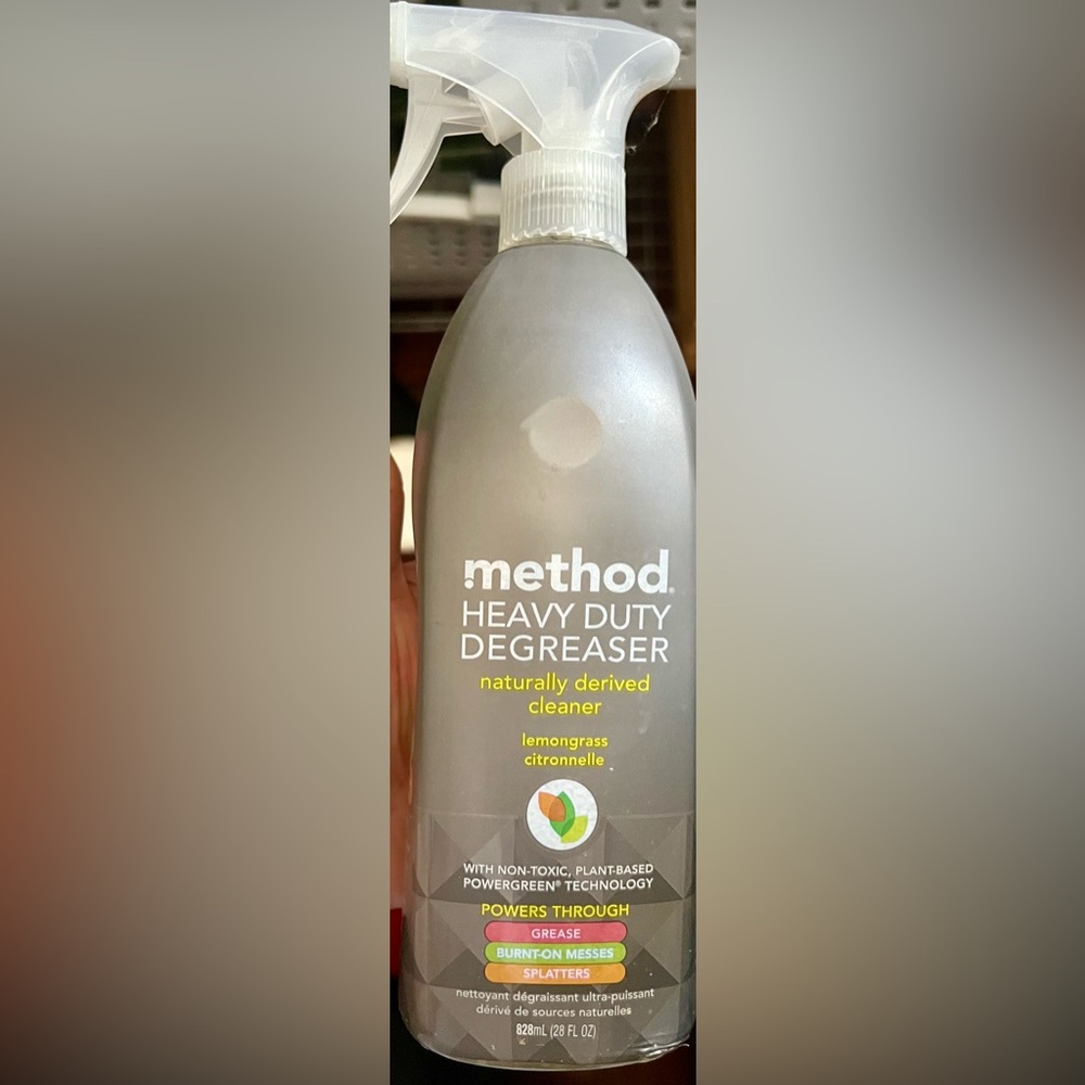 Method Organic Heavy Duty Degreaser works great and safe